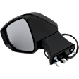 Driver Side Mirror, Power Adjust, Power Folding, Heated, Paintable, In-housing Signal Light, No Memory, With Puddle Light, No Auto-Dimming, With Blind Spot Detection in Glass