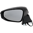 Driver Side Mirror, Power Adjust, Power Folding, Heated, Paintable, In-housing Signal Light, No Memory, With Puddle Light, No Auto-Dimming, With Blind Spot Detection in Glass
