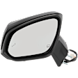 Driver Side Mirror, Power Adjust, Heated, Manual Folding, Paintable, No Signal Light, No Memory, No Puddle Light, No Auto-Dim, With Blind Spot Detection in Glass