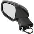 Driver Side Mirror, Power Adjust, Heated, Manual Folding, Paintable, No Signal Light, No Memory, No Puddle Light, No Auto-Dim, With Blind Spot Detection in Glass