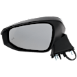 Driver Side Mirror, Power Adjust, Heated, Power Folding, Paintable, In-housing Signal Light, With Memory, With Puddle Light, No Auto-Dim, With Blind Spot Detection in Glass