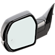 Driver Side Mirror, Power Adjust, Heated, Manual Folding, Paintable, In-housing Signal Light, No Memory, No Puddle Light, No Auto-Dim, With Blind Spot Detection in Glass