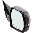 Passenger Side Mirror, Power Adjust, Heated, Manual Folding, Paintable, In-housing Signal Light, No Memory, No Puddle Light, No Auto-Dim, With Blind Spot Detection in Glass