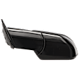 Driver Side Mirror, Power Adjust, Heated, Manual Folding, Textured Black, In-housing Signal Light, No Memory, No Puddle Light, No Auto-Dimming, With Blind Spot Detection in Glass