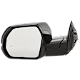 Driver Side Mirror, Power Adjust, Heated, Manual Folding, Textured Black, In-housing Signal Light, No Memory, No Puddle Light, No Auto-Dimming, With Blind Spot Detection in Glass