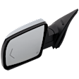 Driver Side Mirror, Power Adjust, Heated, Power Folding, Chrome, In-glass Signal Light, With Memory, With Puddle Light, No Auto-Dim, With Blind Spot Detection in Glass