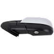 Driver Side Mirror, Power Adjust, Heated, Power Folding, Chrome, In-glass Signal Light, With Memory, With Puddle Light, No Auto-Dim, With Blind Spot Detection in Glass