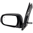 Driver Side Mirror, Power Adjust, Heated, Manual Folding, Paintable, No Signal Light, No Memory, No Puddle Light, with Blind Spot Detection in Glass, For Models without Around View Monitor