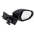 Passenger Side Mirror, Power Adjust, Heated, Manual Folding, Paintable, No Signal Light, No Memory, No Puddle Light, No Auto-Dim, With Blind Spot Detection in Glass
