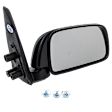 Passenger Side Mirror, Manual Adjust, Manual Folding, Non-Heated, Textured Black, No Signal Light, No Memory, No Puddle Light, No Auto-Dimming, No Blind Spot Feature