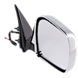 Passenger Side Mirror, Power Adjust, Manual Folding, Non-Heated, Chrome, No Signal Light, No Memory, No Puddle Light, No Auto-Dimming, No Blind Spot Feature