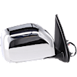 Passenger Side Mirror, Power Adjust, Manual Folding, Non-Heated, Chrome, No Signal Light, No Memory, No Puddle Light, No Auto-Dimming, No Blind Spot Feature