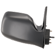 Passenger Side Mirror, RWD, Except PreRunner / S-Runner Models, Manual Adjust, Non-Heated, Paintable, Non-Folding, No Signal Light, No Blind Spot Feature, No Memory, No Puddle Light, No Auto-Dimming