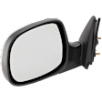 Driver Side Mirror, Power Adjust, Non-Heated, Manual Folding, Chrome, No Signal Light, No Memory, No Puddle Light, No Auto-Dim, No Blind Spot Feature