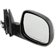Passenger Side Mirror, Power Adjust, Non-Heated, Manual Folding, Chrome, No Signal Light, No Memory, No Puddle Light, No Auto-Dim, No Blind Spot Feature