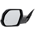 Driver Side Mirror, Power Adjust, Heated, Manual Folding, Chrome, In-housing Signal Light, No Memory, No Puddle Light, No Auto-Dim, With Blind Spot Light in Housing
