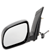 Driver Side Mirror, Power Adjust, Manual Folding, Heated, Textured Black, No Signal Light, No Memory, No Puddle Light, No Auto-Dimming, No Blind Spot Feature