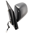 Driver Side Mirror, Power Adjust, Manual Folding, Heated, Textured Black, No Signal Light, No Memory, No Puddle Light, No Auto-Dimming, No Blind Spot Feature