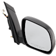 Passenger Side Mirror, Power Adjust, Manual Folding, Non-Heated, Textured Black, No Signal Light, No Memory, No Puddle Light, No Auto-Dimming, No Blind Spot Feature