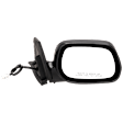 Passenger Side Mirror, Power, Manual Folding, Heated, Paintable, No Signal Light, No Memory, No Puddle Light, No Auto-Dimming, No Blind Spot Feature
