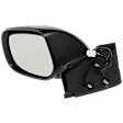 Hatchback Driver Side Mirror, Power Adjust, Non-Heated, Manual Folding, Paintable, No Signal Light, No Memory, No Puddle Light, No Auto-Dim, No Blind Spot Feature