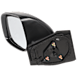 Hatchback Driver Side Mirror, Manual Adjust, Non-Heated, Manual Folding, Paintable, No Signal Light, No Memory, No Puddle Light, No Auto-Dim, No Blind Spot Feature