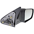 Passenger Side Mirror, Manual Adjust, Non-Heated, Manual Folding, Textured Black, No Signal Light, No Memory, No Puddle Light, No Auto-Dim, No Blind Spot Feature