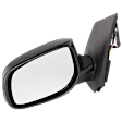 Sedan Driver Side Mirror, Power Adjust, Non-Heated, Manual Folding, Paintable, No Signal Light, No Memory, No Puddle Light, No Auto-Dim, No Blind Spot Feature