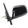 Driver Side Mirror, Power Adjust, Non-Heated, Manual Folding, Paintable, No Signal Light, No Memory, No Puddle Light, No Auto-Dim, No Blind Spot Feature