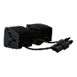 JU97980001 Offroad Light - LED Light Pods, Black, Aluminum, Square, Clear Lens, White Beam, 20 Watts, Set of 2, Universal 