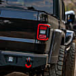 JU97980001 Offroad Light - LED Light Pods, Black, Aluminum, Square, Clear Lens, White Beam, 20 Watts, Set of 2, Universal 