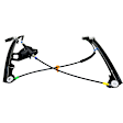 Front, Passenger Side Manual Window Regulator, Without Motor