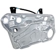 Front, Driver Side Window Regulator, Power, Without Motor, With Panel