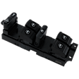 1999-2006 Volkswagen Golf - Front, Driver Side Window Switch, Black, 6-Button
