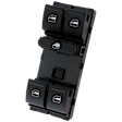 2016 Volkswagen Passat - Front, Driver Side Window Switch, Black, 5 Buttons