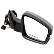 Passenger Side Mirror, Power Adjust, Manual Folding, Heated, Paintable, In-housing Signal Light, No Memory, No Puddle Light, No Auto-Dimming, No Blind Spot Feature