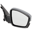 Passenger Side Mirror, Power Adjust, Manual Folding, Heated, Paintable, In-housing Signal Light, No Memory, No Puddle Light, No Auto-Dimming, No Blind Spot Feature