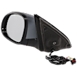 Driver Side Mirror, Power Adjust, Manual Folding, Heated, Paintable, In-housing Signal Light, No Memory, No Puddle Light, No Auto-Dimming, No Blind Spot Feature