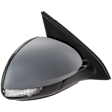 Passenger Side Mirror, Power Adjust, Manual Folding, Heated, Paintable, In-housing Signal Light, No Memory, No Puddle Light, No Auto-Dimming, No Blind Spot Feature