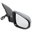 Passenger Side Mirror, Power Adjust, Manual Folding, Heated, Paintable, In-housing Signal Light, No Memory, No Puddle Light, No Auto-Dimming, No Blind Spot Feature