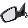 Driver Side Mirror, Power Adjust, Manual Folding, Heated, Textured Black, In-housing Signal Light, With memory, With Puddle Light, No Auto-Dimming, No Blind Spot Feature