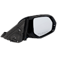 Passenger Side Mirror, Power Adjust, Manual Folding, Non-Heated, Paintable, In-housing Signal Light, No Memory, No Puddle Light, No Auto-Dimming, No Blind Spot Feature