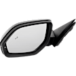 Driver Side Mirror, Power Adjust, Manual Folding, Heated, Paintable, In-housing Signal Light, No Memory, No Puddle Light, No Auto-Dimming, With Blind Spot Detection in Glass