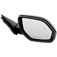 Passenger Side Mirror, Power Adjust, Manual Folding, Heated, Paintable, In-housing Signal Light, No Memory, No Puddle Light, No Auto-Dimming, With Blind Spot Detection in Glass
