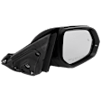 Passenger Side Mirror, Power Adjust, Manual Folding, Heated, Paintable, In-housing Signal Light, No Memory, No Puddle Light, No Auto-Dimming, With Blind Spot Detection in Glass