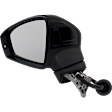 Driver Side Mirror, Power Adjust, Manual Folding, Heated, Paintable, In-housing Signal Light, No Memory, No Puddle Light, No Auto-Dimming, With Blind Spot Detection in Glass