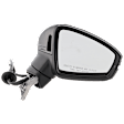 Passenger Side Mirror, Power Adjust, Manual Folding, Heated, Paintable, In-housing Signal Light, No Memory, No Puddle Light, No Auto-Dimming, With Blind Spot Detection in Glass