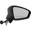 Passenger Side Mirror, Power Adjust, Power Folding, Heated, Paintable, In-housing Signal Light, With memory, With Puddle Light, No Auto-Dimming, With Blind Spot Detection in Glass