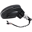 Passenger Side Mirror, Power Adjust, Power Folding, Heated, Paintable, In-housing Signal Light, With memory, With Puddle Light, No Auto-Dimming, With Blind Spot Detection in Glass