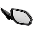 Passenger Side Mirror, Power Adjust, Manual Folding, Heated, Paintable, In-Housing Signal Light, With Memory, No Puddle Light, No Auto-Dimming, With Blind Spot Detection in Glass